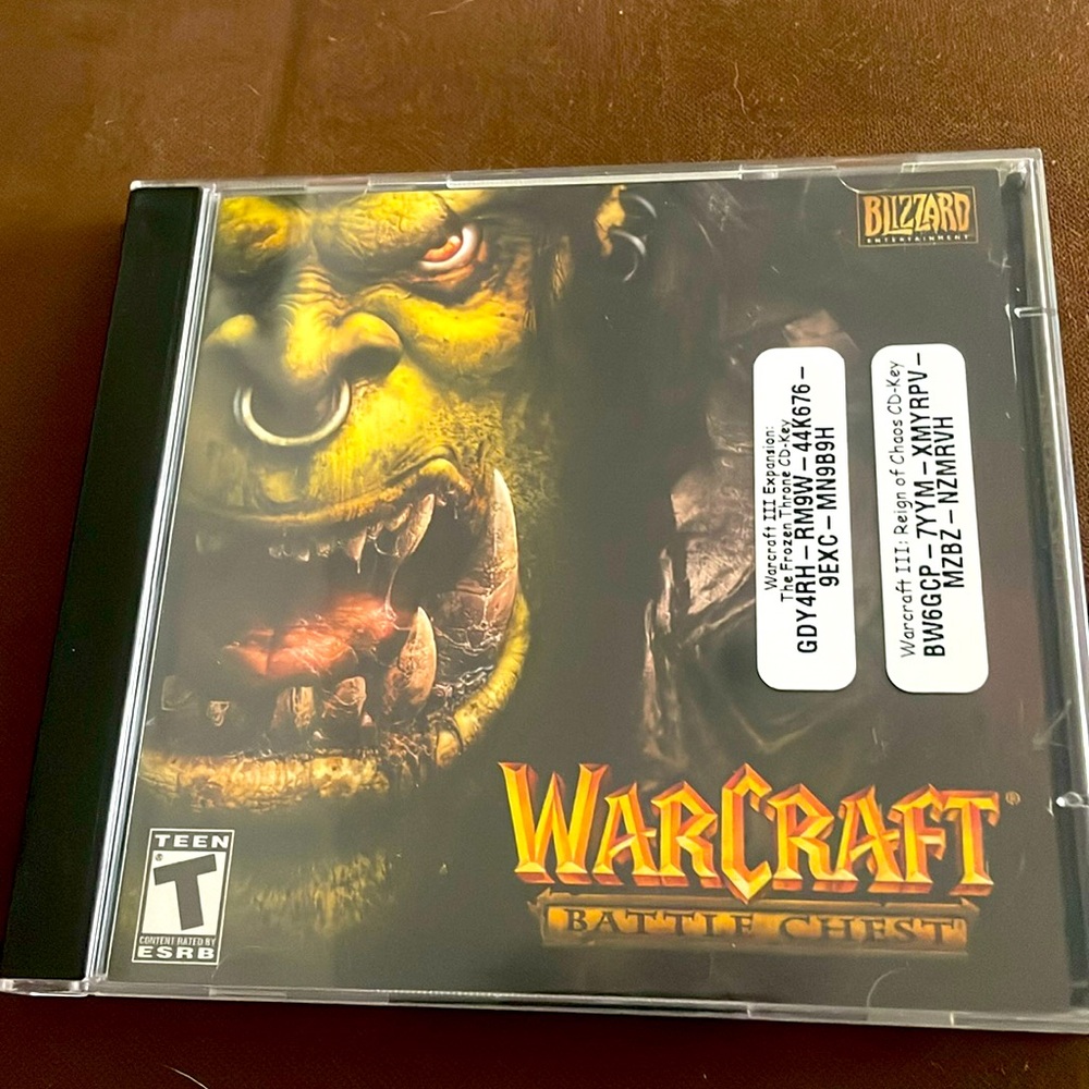 WarCraft Battle Chest with Reign Of Chaos + Expansion PC CD-ROM with CD Keys!!
